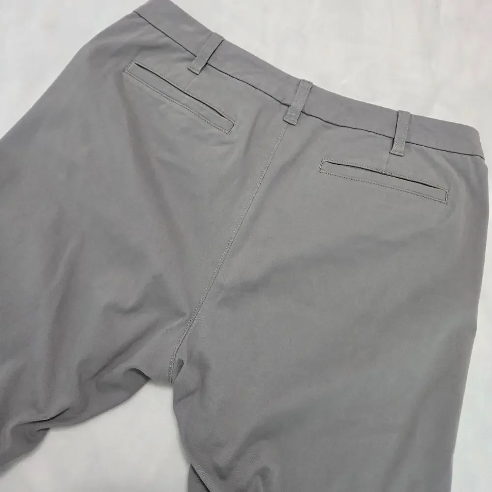 J.Crew Factory High-Rise Girlfriend Chino Size 10 Light Gray Cotton Stretch